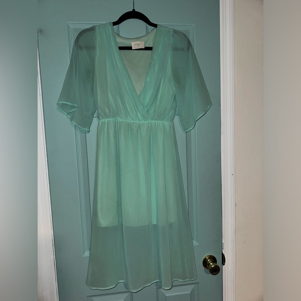 Everly Pale Turquoise Dress